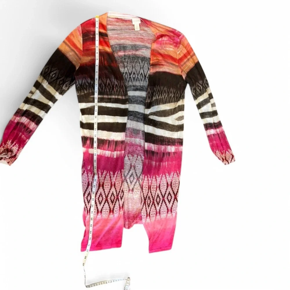 Chicos Open- front cardigan sweater Size 1 - Picture 5 of 6